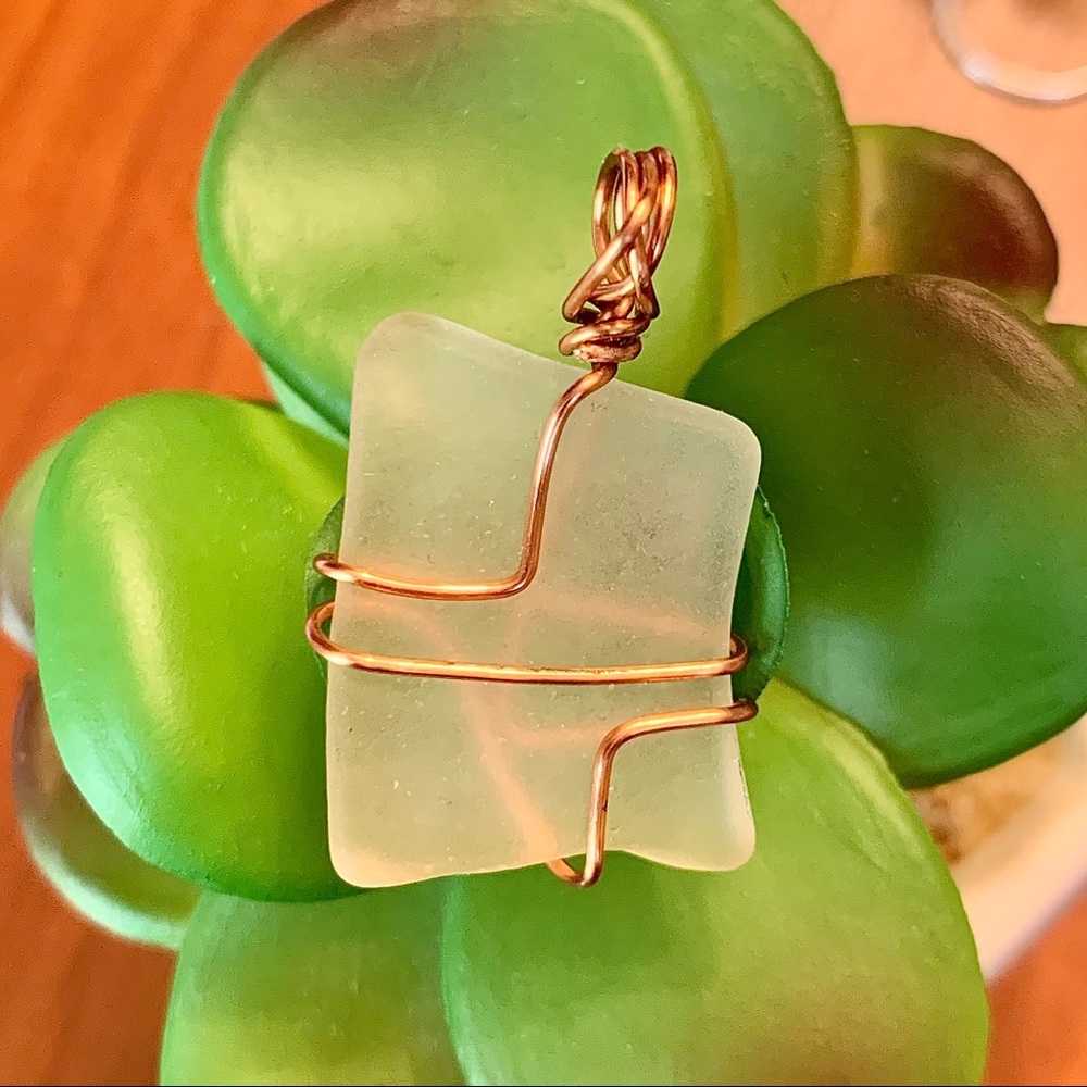 Hand Crafted Sea Glass Pendant